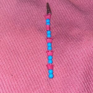 Pink and Blue Crown Cutie Clip